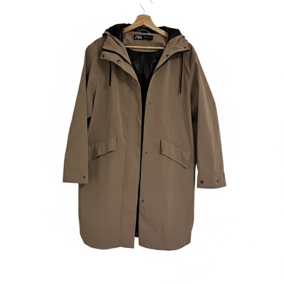 Zara Water-Resistant Trench Raincoat - Perfect Packable Holiday Travel Coat - Picture 4 of 13